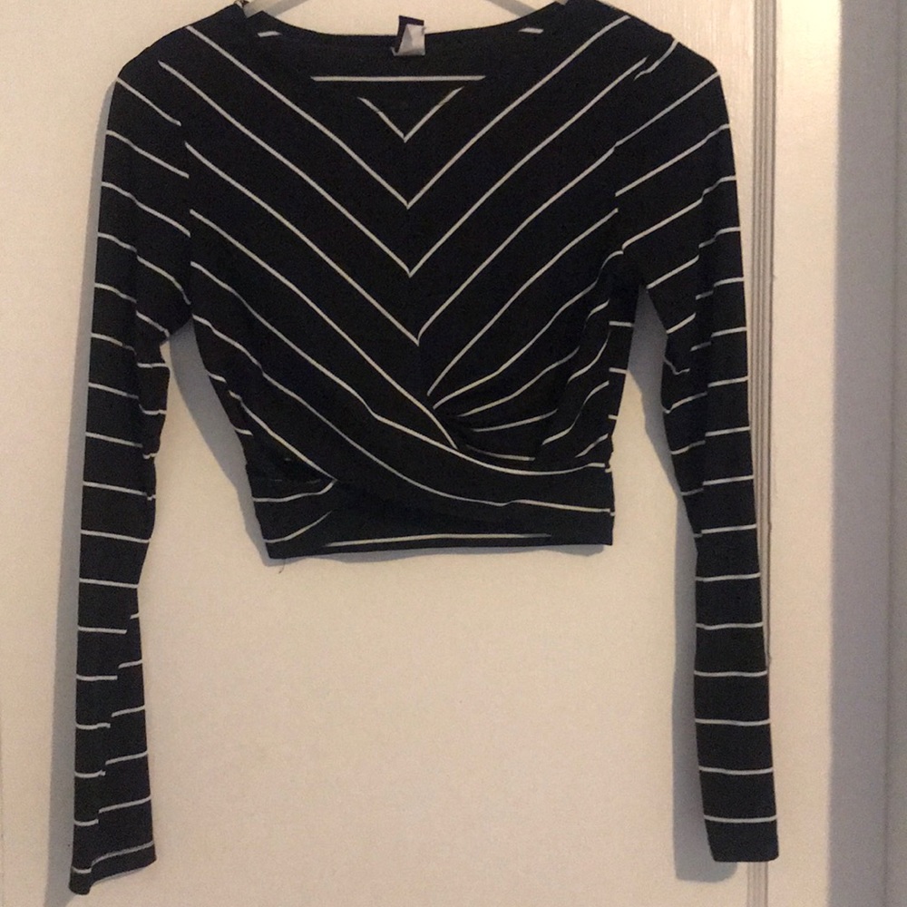 stripe crop top